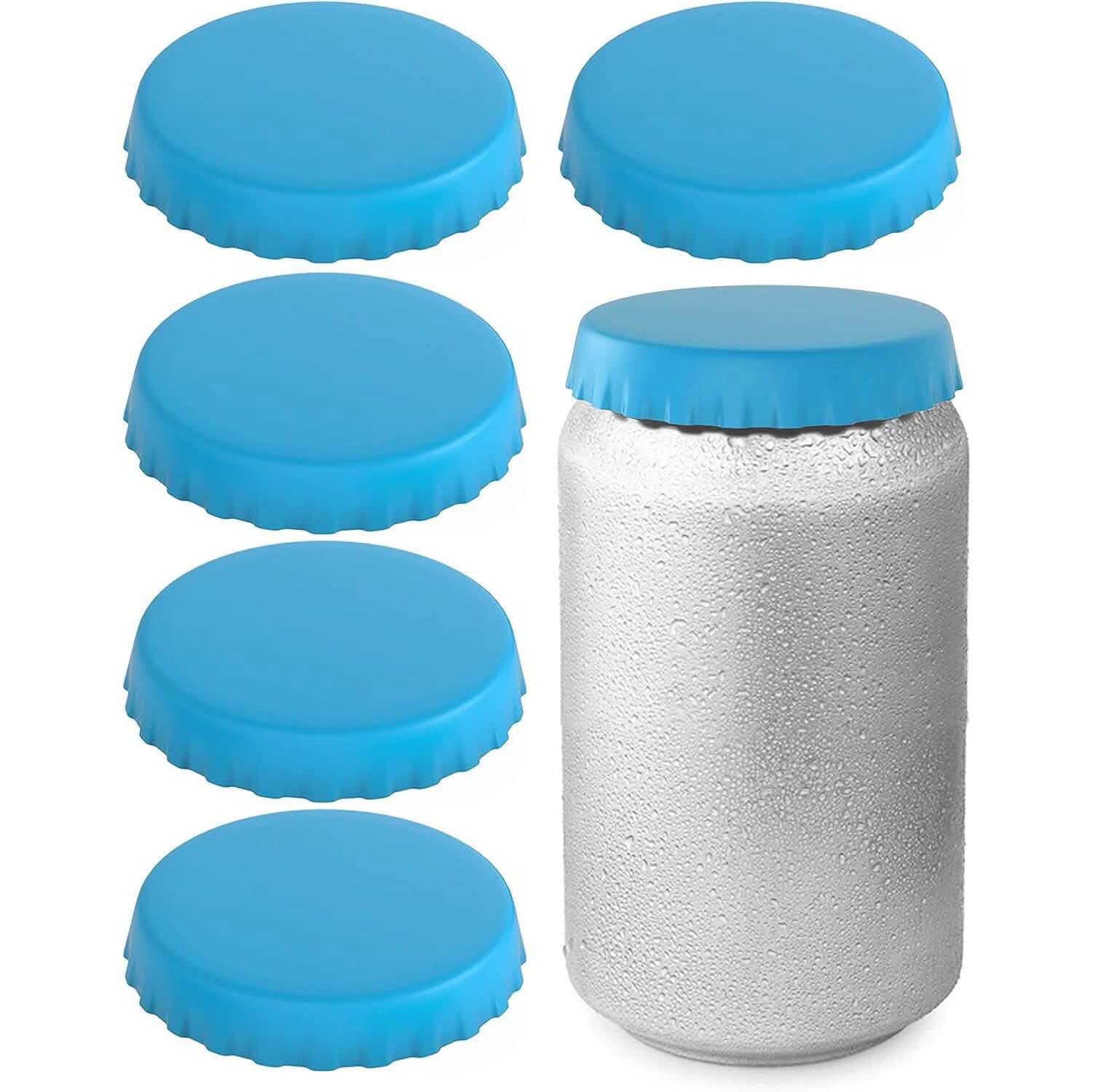 6-Pack: Silicone Can Lids Fits Standard Soda Cans DailySale