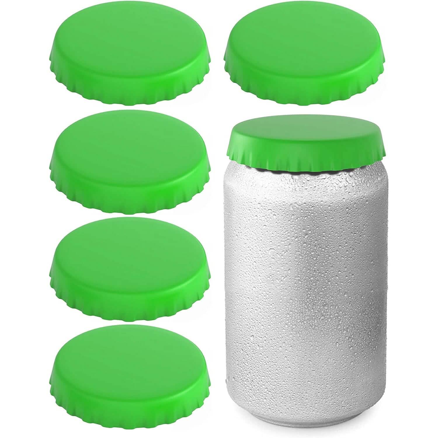6-Pack: Silicone Can Lids Fits Standard Soda Cans DailySale
