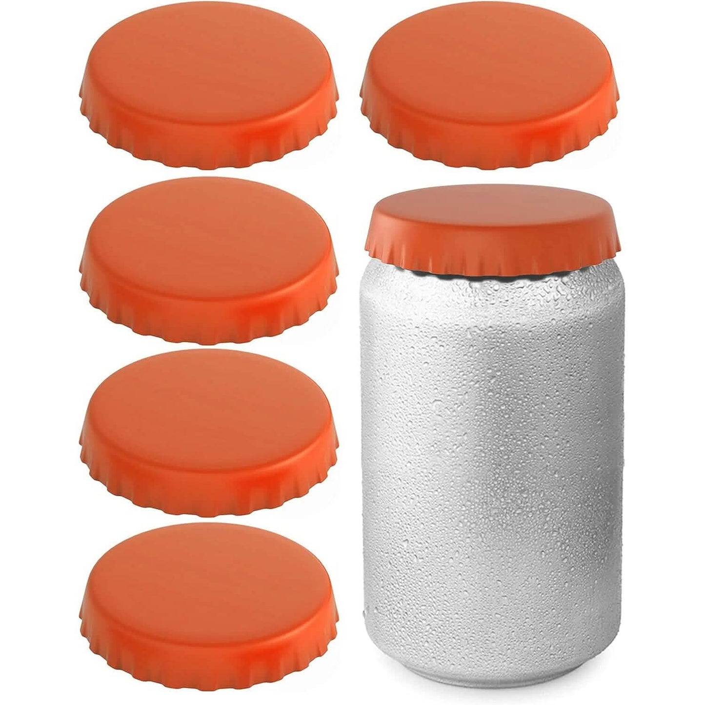 6-Pack: Silicone Can Lids Fits Standard Soda Cans DailySale