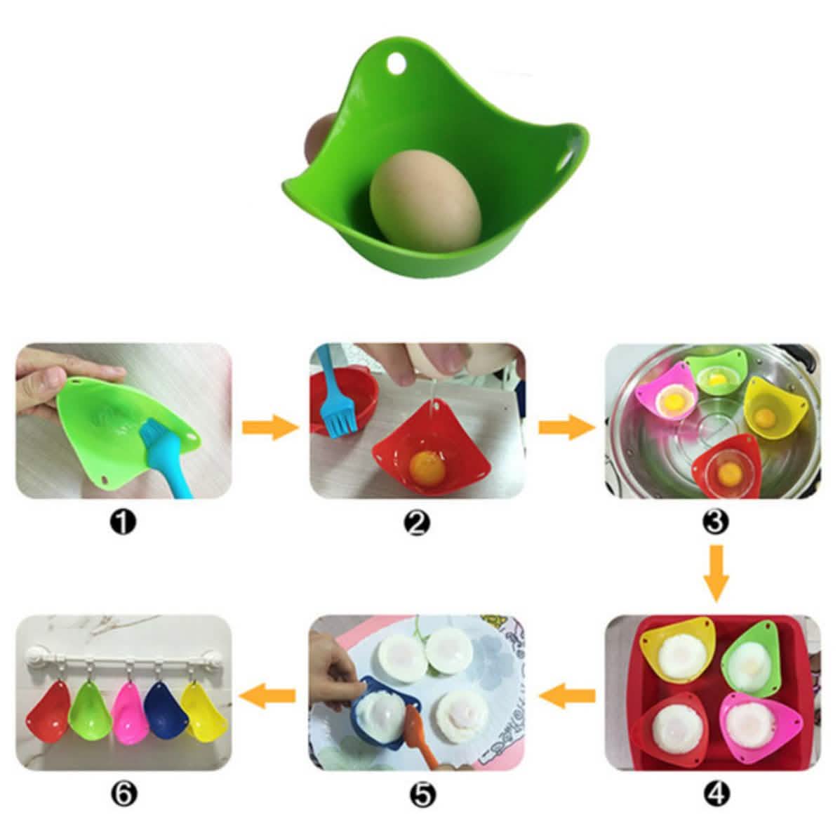 6-Pack: Silicone Egg Poachers DailySale