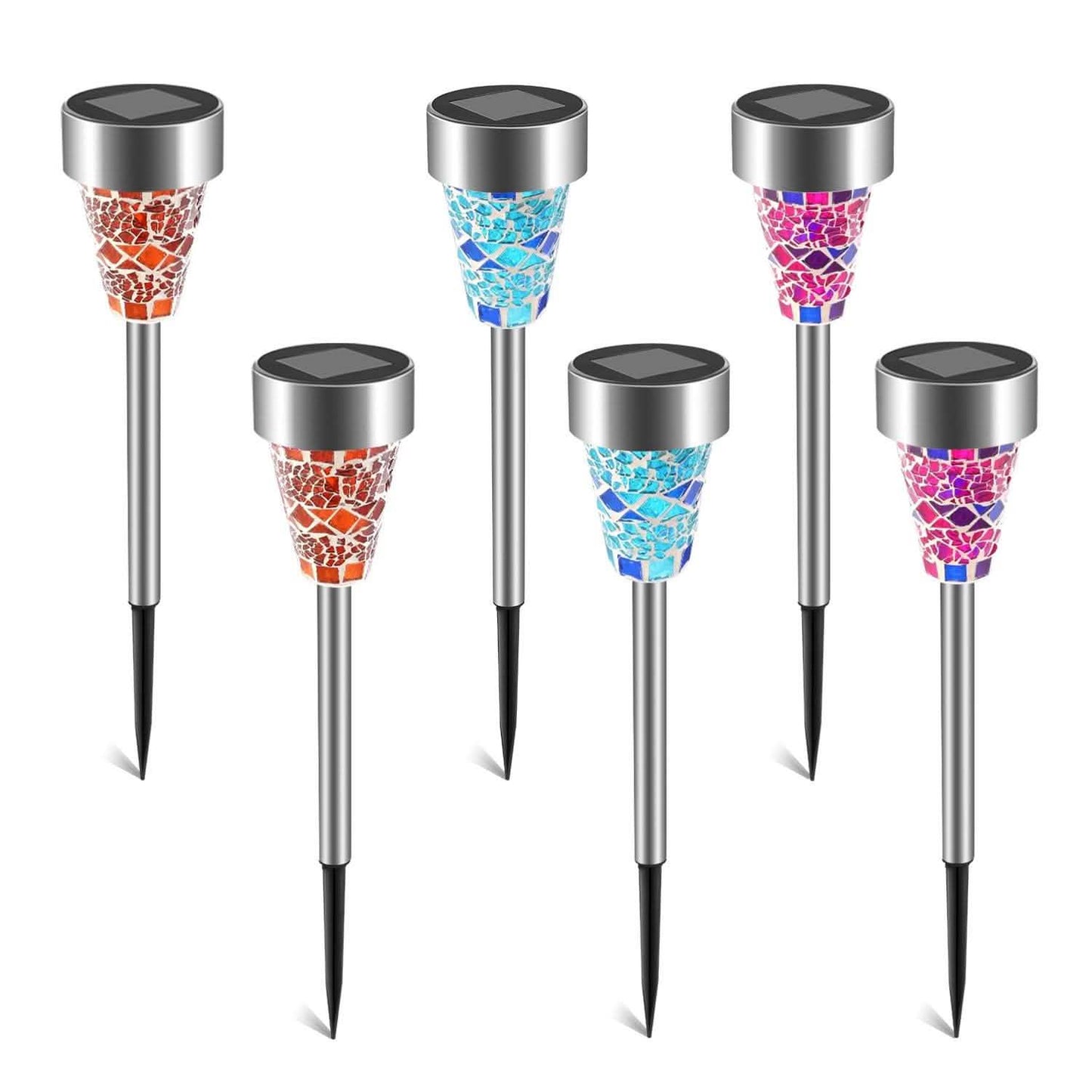 6-Pack: Solar Garden Lights IP44 Water Resistant DailySale