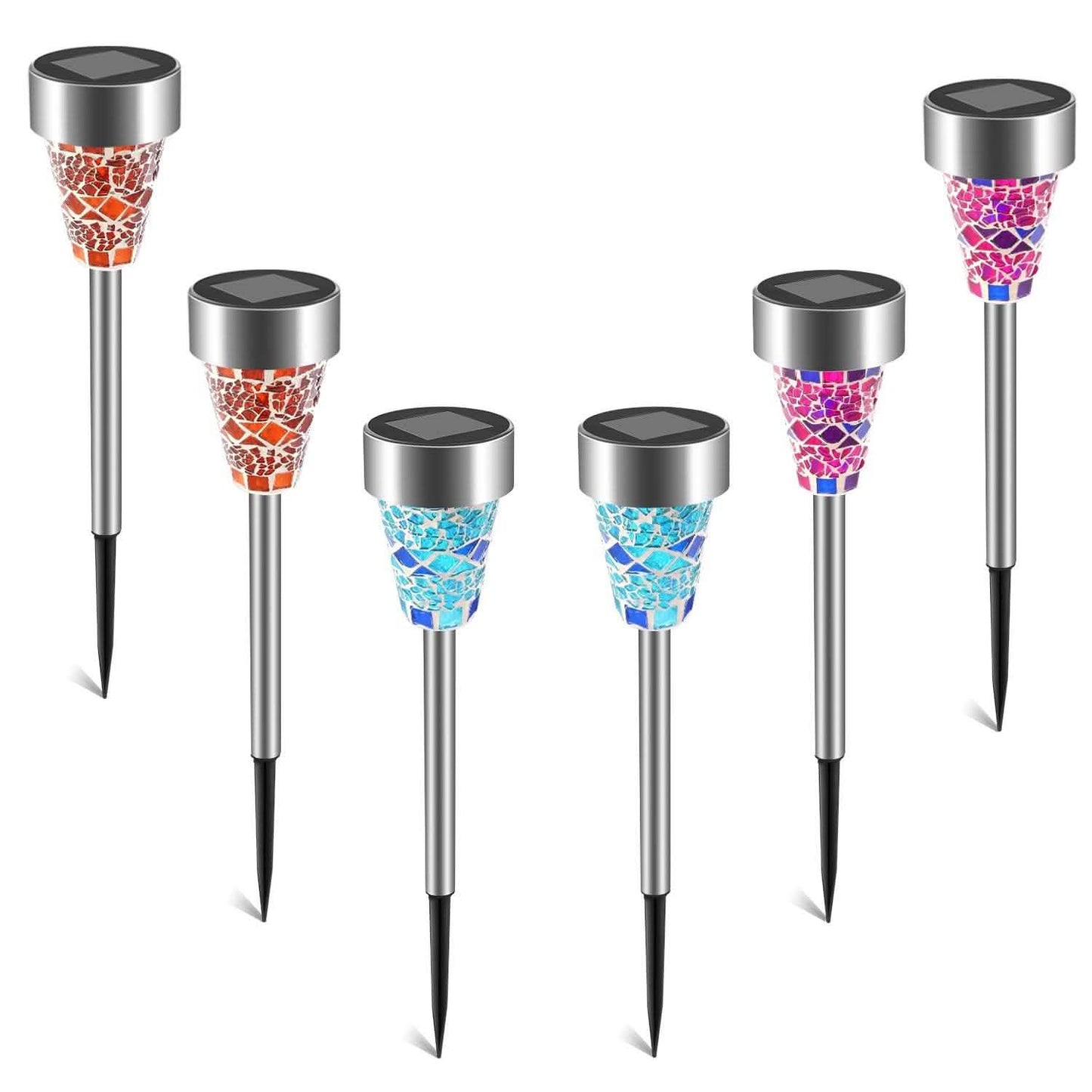 6-Pack: Solar Garden Lights IP44 Water Resistant DailySale
