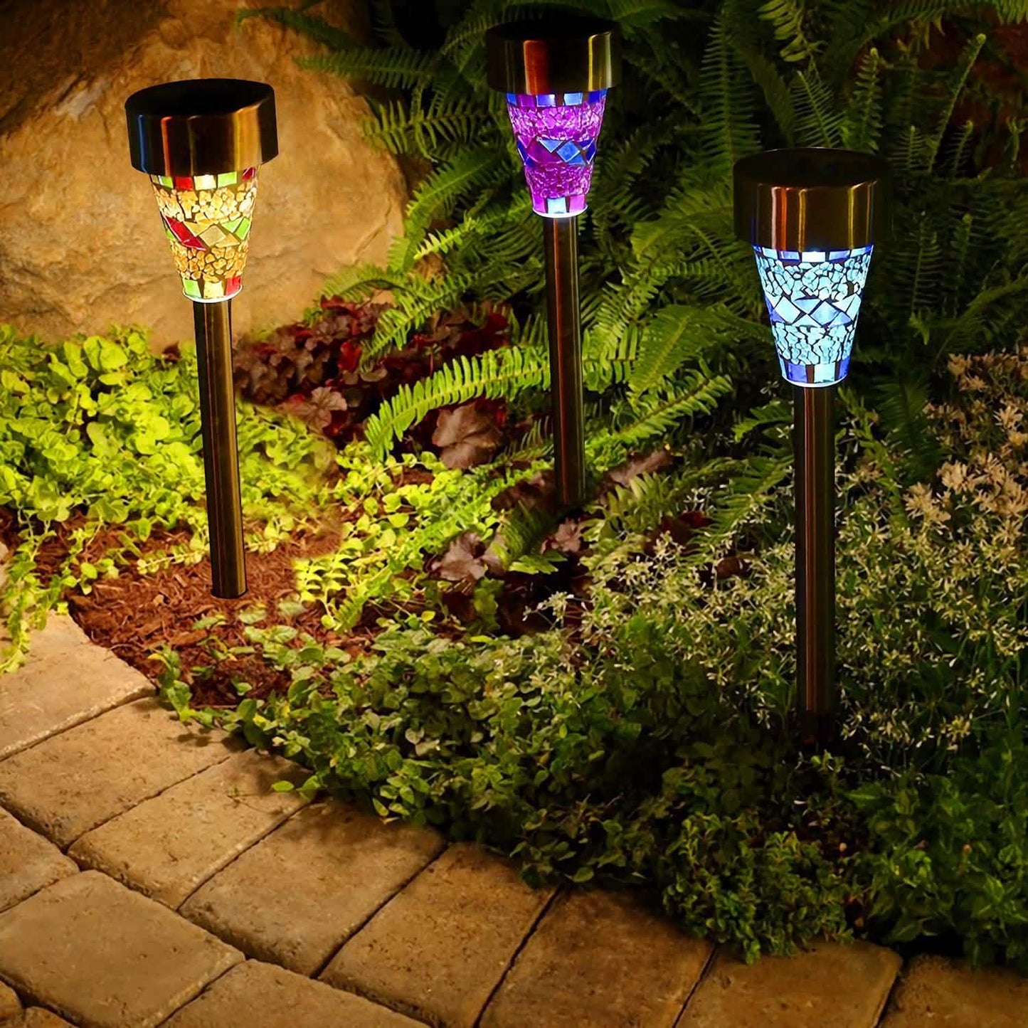 6-Pack: Solar Garden Lights IP44 Water Resistant DailySale