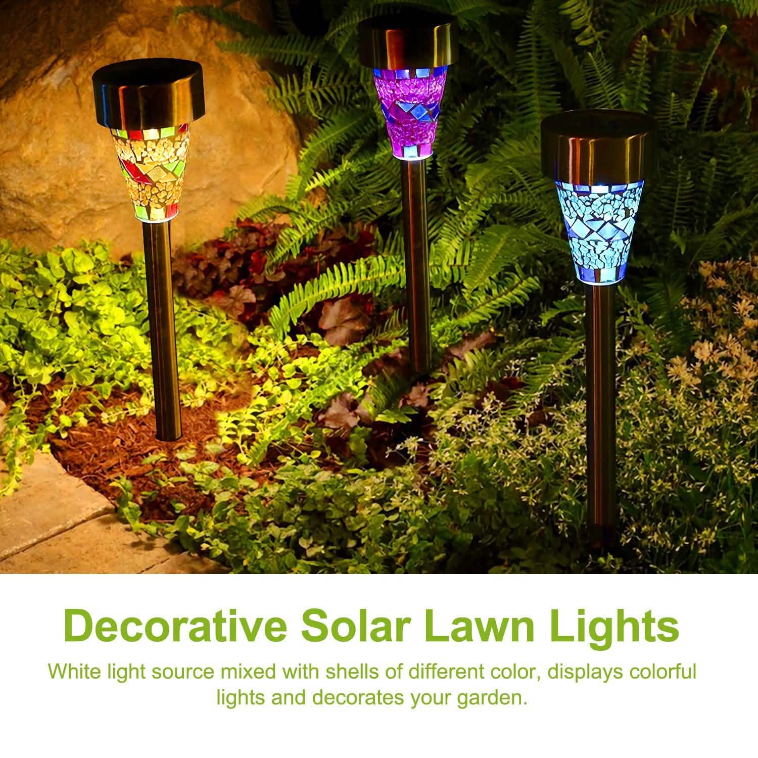 6-Pack: Solar Garden Lights IP44 Water Resistant DailySale