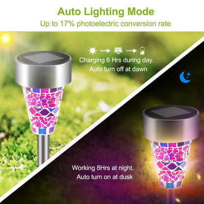 6-Pack: Solar Garden Lights IP44 Water Resistant DailySale