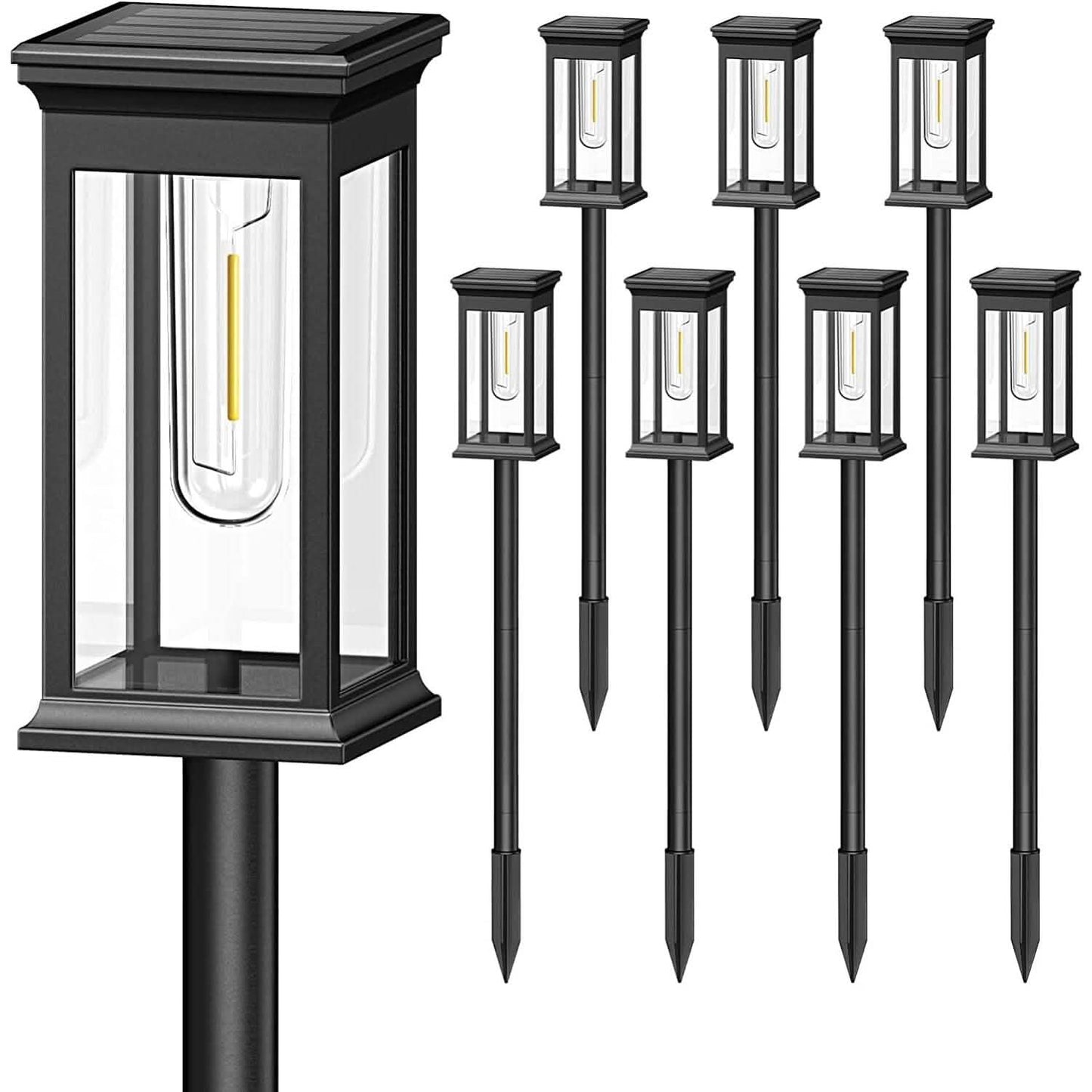 6-Pack: Solar Powered Stake Light IP65 Waterproof Auto On Off DailySale