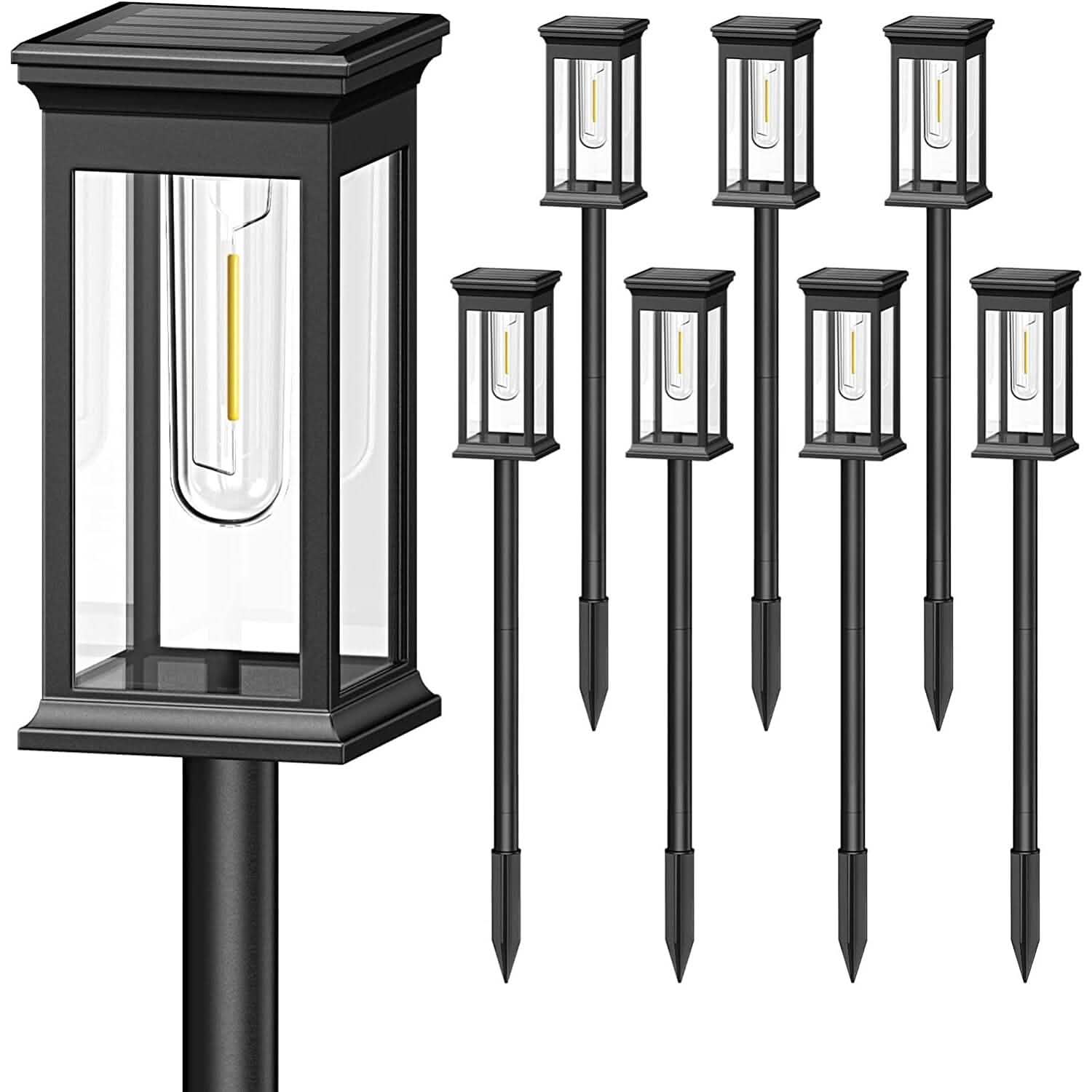 6-Pack: Solar Powered Stake Light IP65 Waterproof Auto On Off DailySale