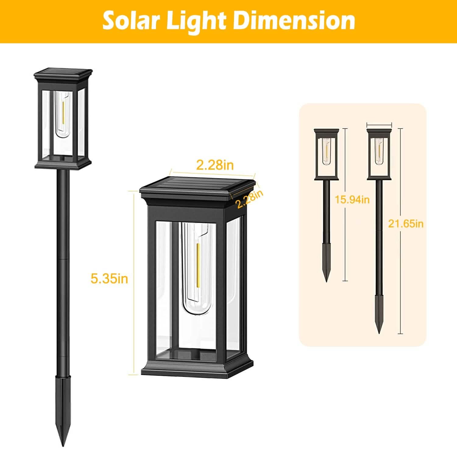 6-Pack: Solar Powered Stake Light IP65 Waterproof Auto On Off DailySale