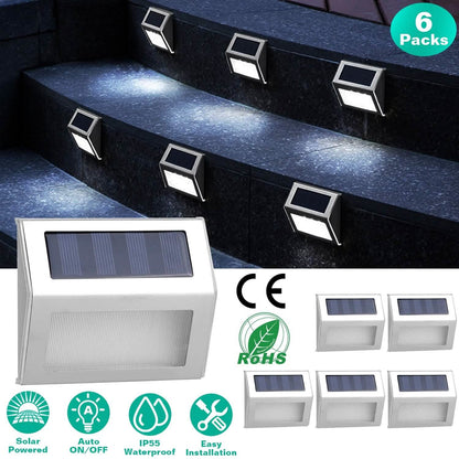 6-Pack: Solar Step Lights DailySale