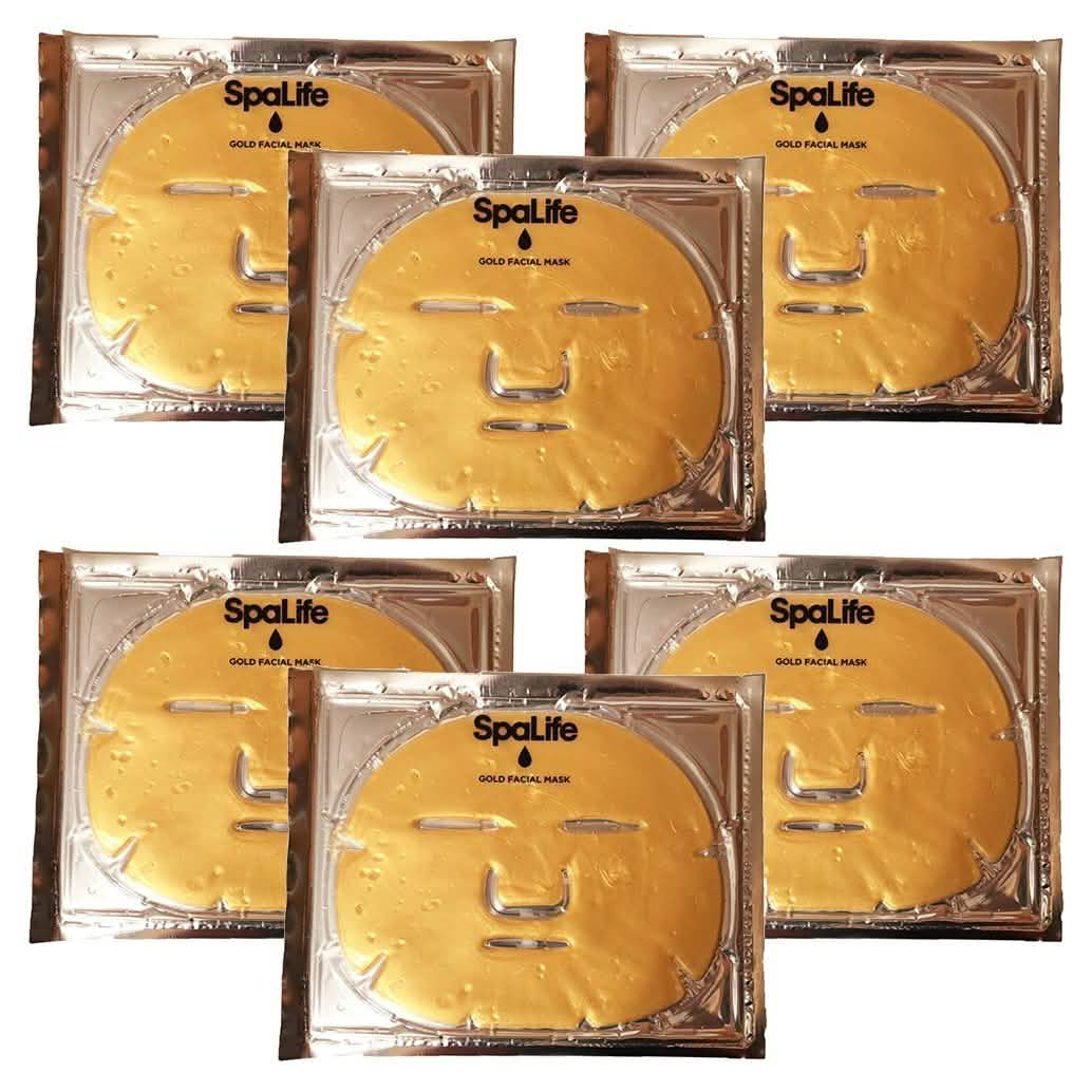 6-Pack: SpaLife Anti-Aging Gold Hydrogel Mask DailySale