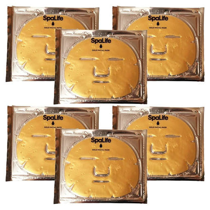 6-Pack: SpaLife Anti-Aging Gold Hydrogel Mask DailySale