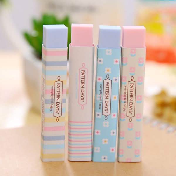 6-Pack: Stationery Supplies Kawaii Candy Color Eraser DailySale
