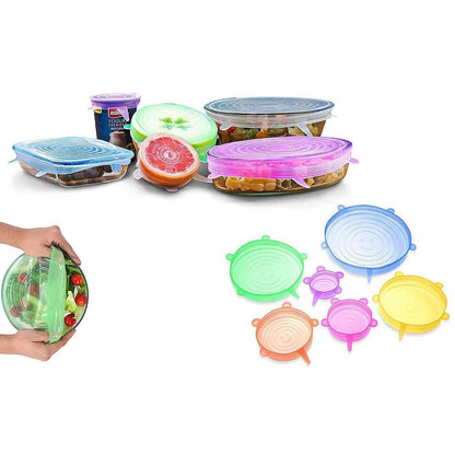 6-Pack: Stretchable Silicone Cover Lids DailySale