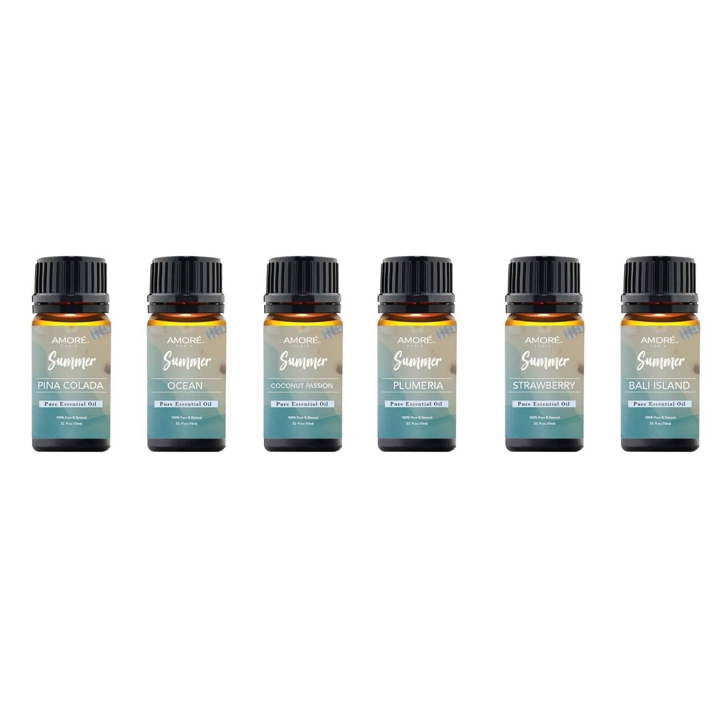 6-Pack: Summer Vibe Fresh Scented Aromatherapy Essential Oil For Diffusers Humidifiers DailySale