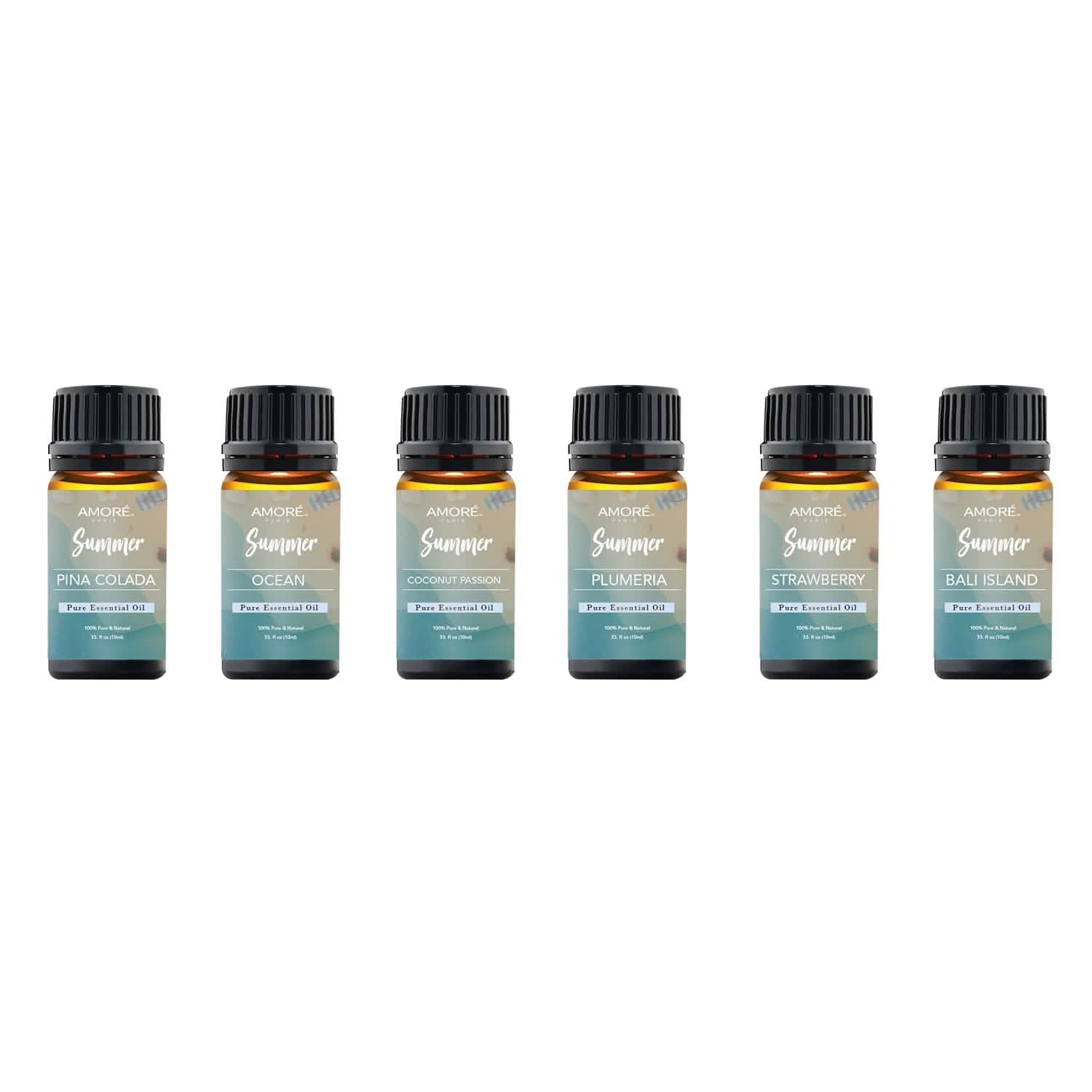 6-Pack: Summer Vibe Fresh Scented Aromatherapy Essential Oil For Diffusers Humidifiers DailySale