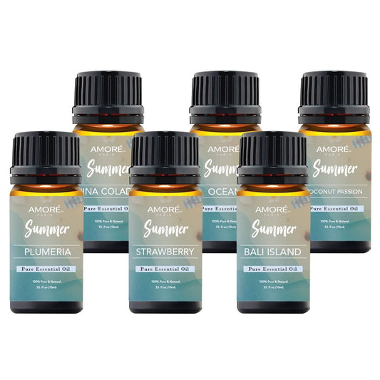 6-Pack: Summer Vibe Fresh Scented Aromatherapy Essential Oil For Diffusers Humidifiers DailySale