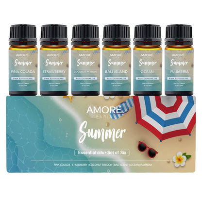 6-Pack: Summer Vibe Fresh Scented Aromatherapy Essential Oil For Diffusers Humidifiers DailySale