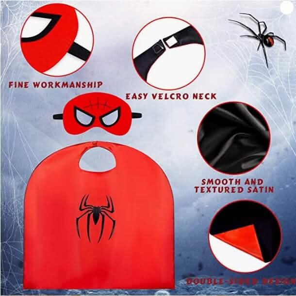 6-Pack: Superhero Reversible Cape & Mask Set DailySale