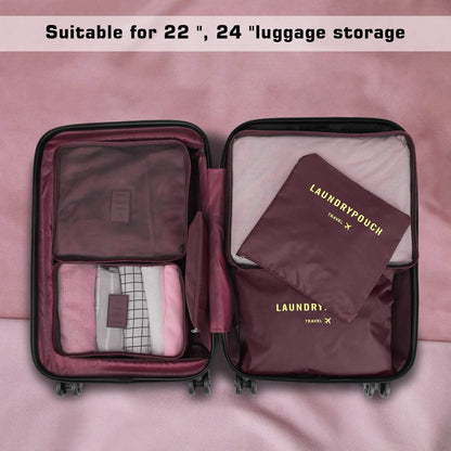 6-Pack: Travel Storage Bag Set Packing Cube Organizer DailySale