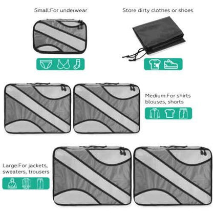 6-Pack: Travel Suitcase Storage Bag Set DailySale