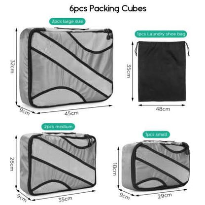 6-Pack: Travel Suitcase Storage Bag Set DailySale