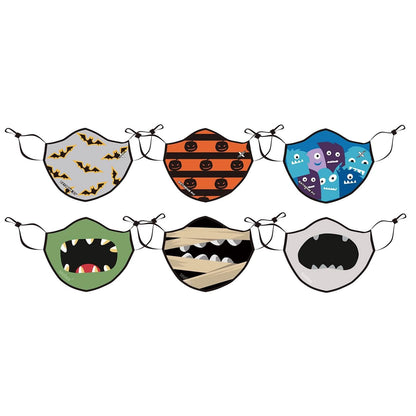 6-Pack: Two-Layer Reusable Halloween Kids Face Mask With Adjustable Earloop DailySale