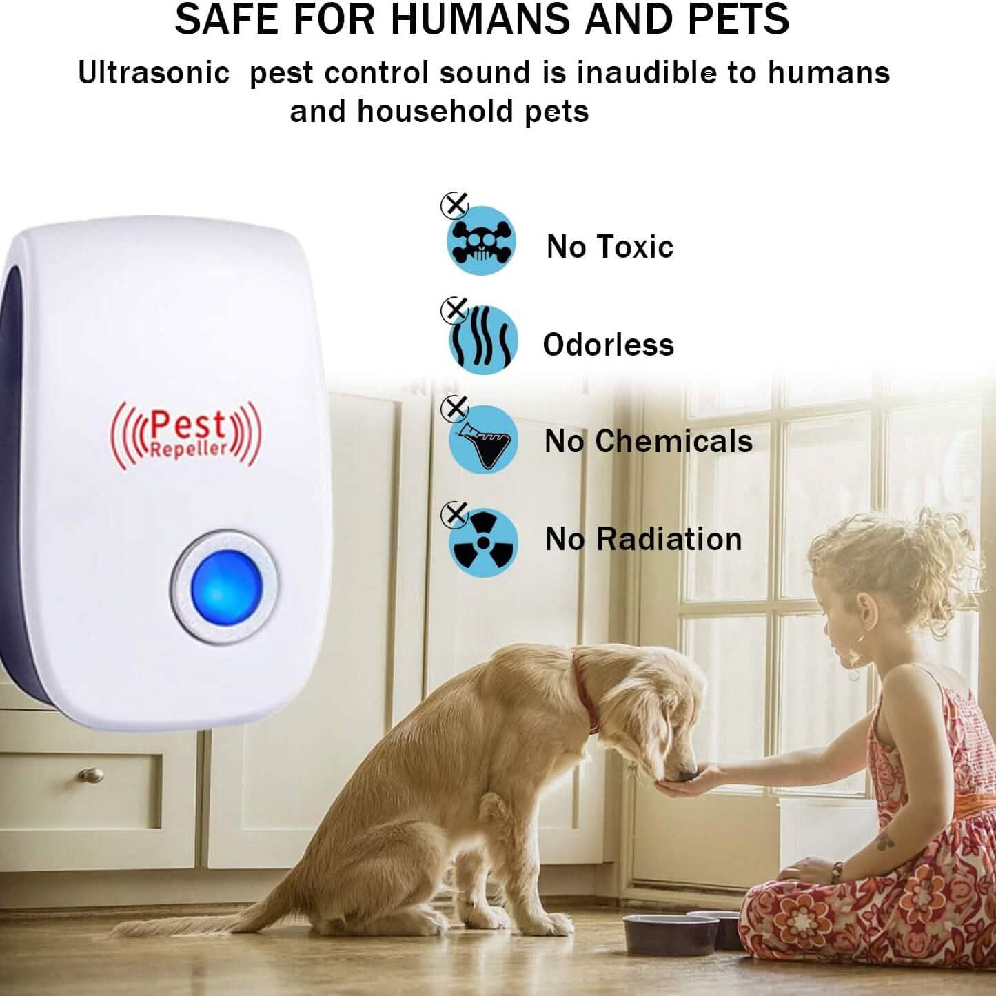 6-Pack: Ultrasonic Pest Repeller Electronic Plug in Pest Control DailySale
