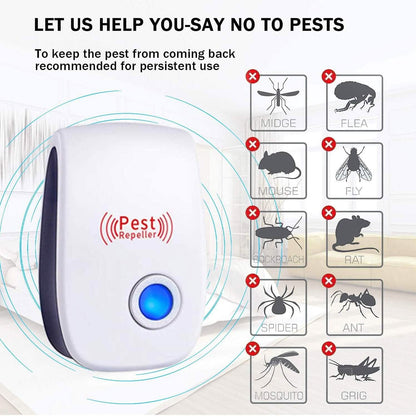 6-Pack: Ultrasonic Pest Repeller Electronic Plug in Pest Control DailySale