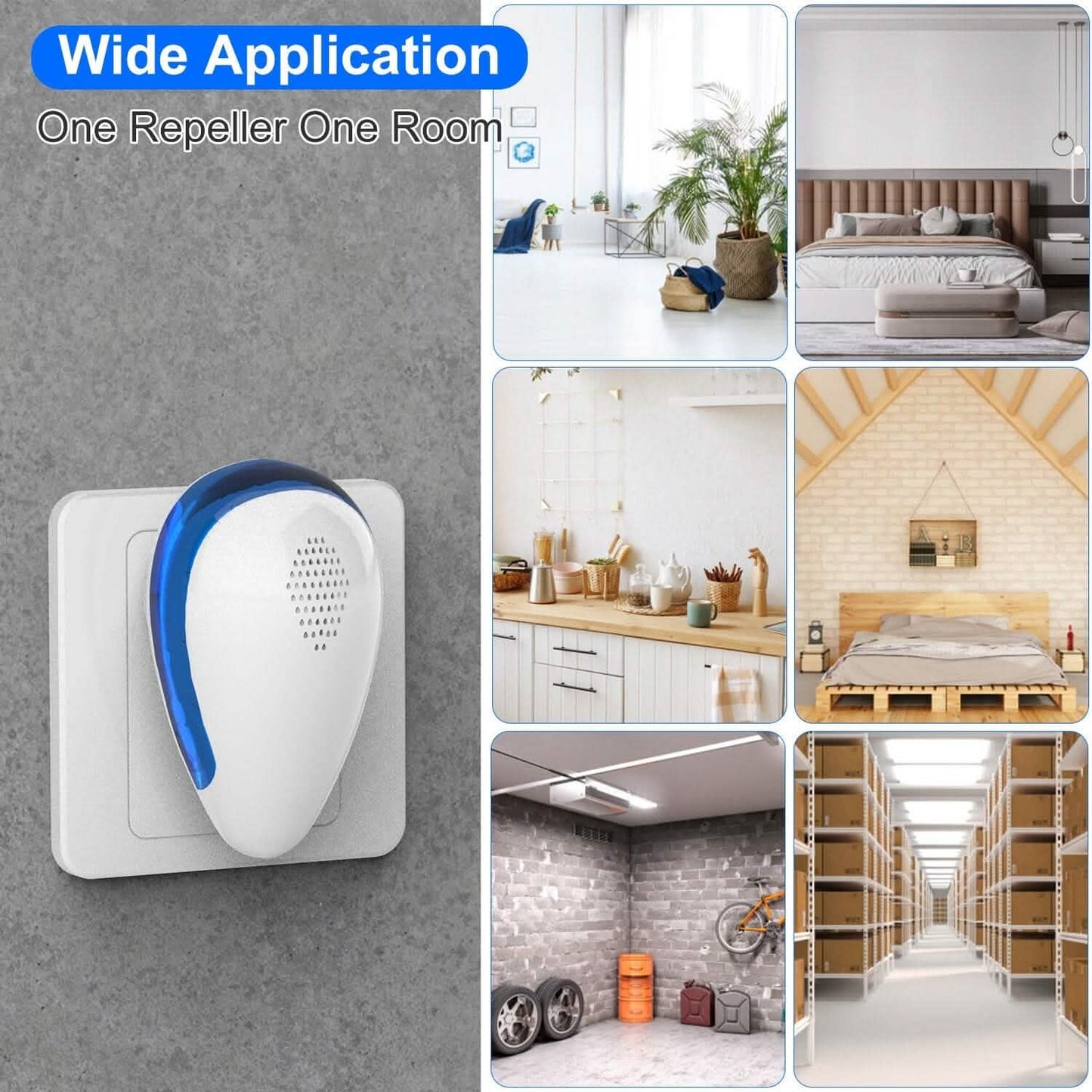 6-Pack: Ultrasonic Pest Repeller Indoor Plug in Bug Repellent DailySale