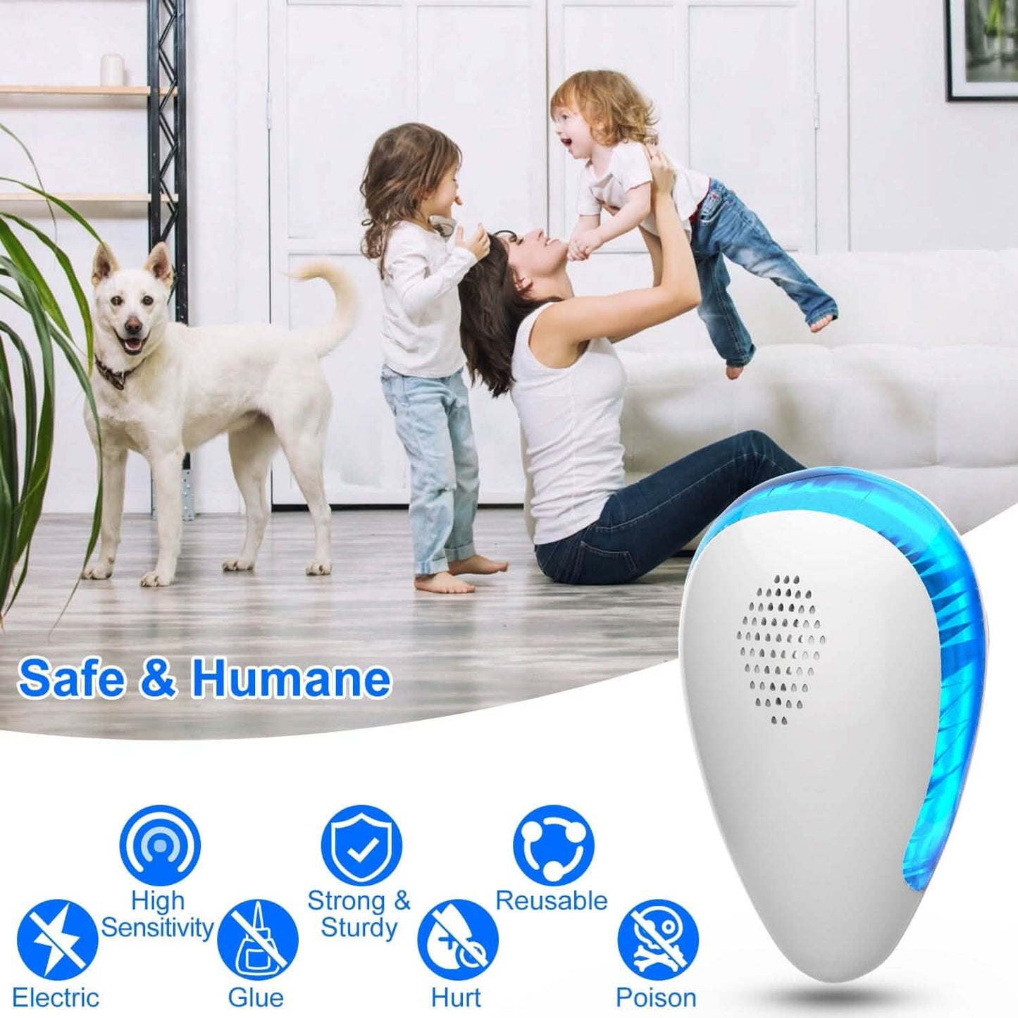 6-Pack: Ultrasonic Pest Repeller Indoor Plug in Bug Repellent DailySale