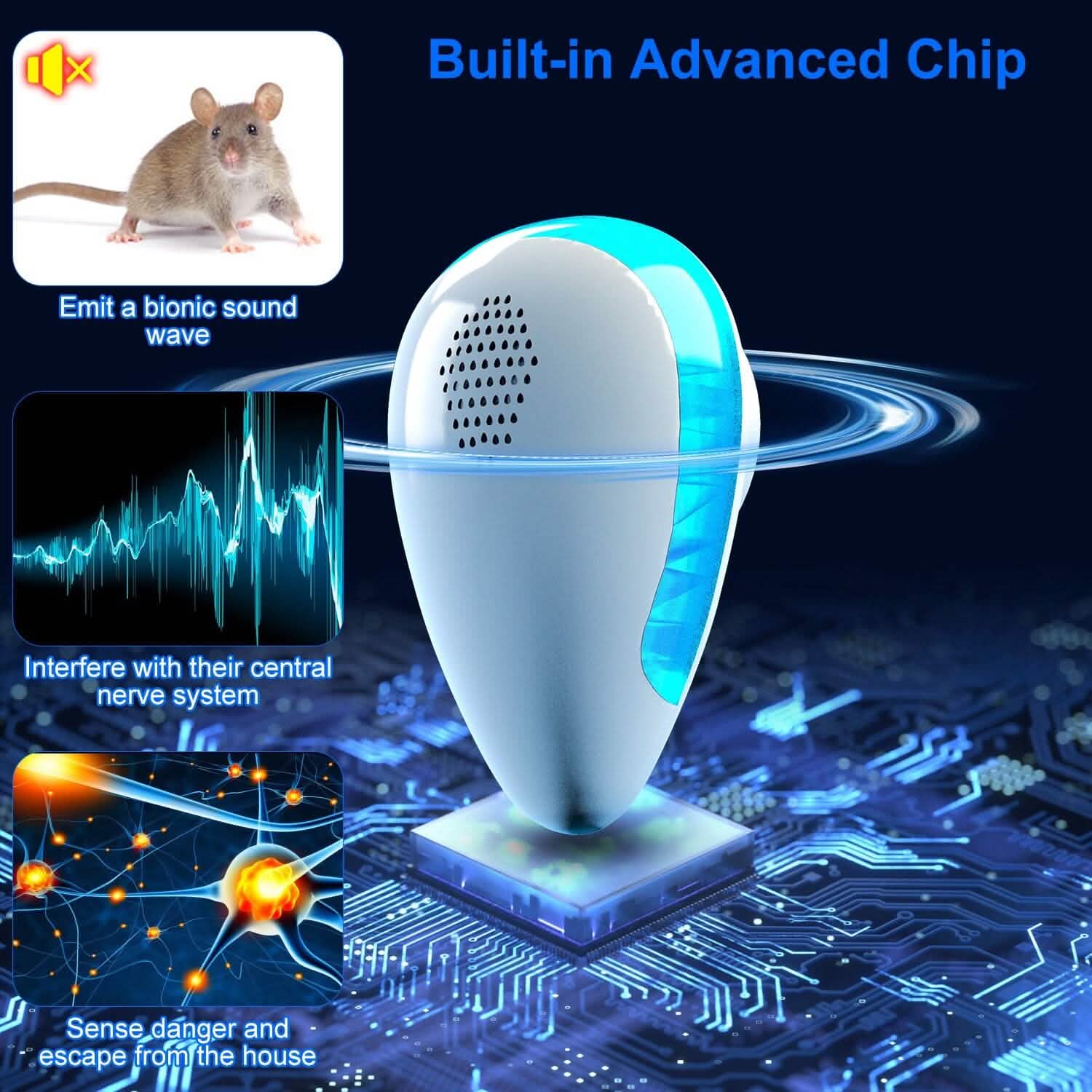 6-Pack: Ultrasonic Pest Repeller Indoor Plug in Bug Repellent DailySale