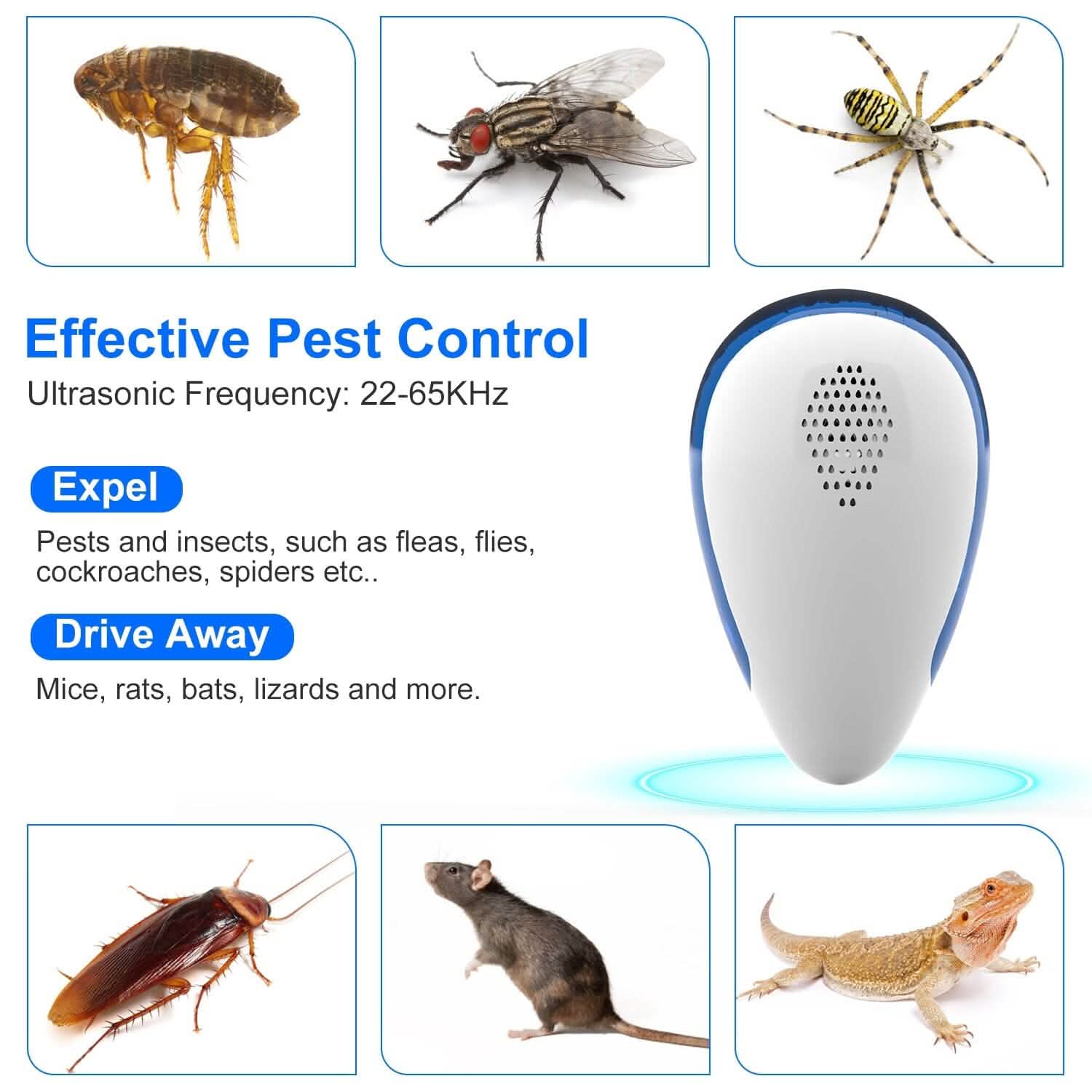 6-Pack: Ultrasonic Pest Repeller Indoor Plug in Bug Repellent DailySale