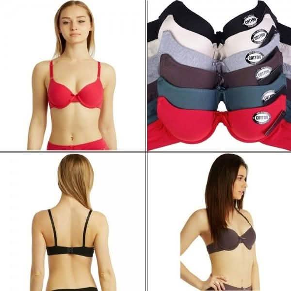 6-Pack: Unibasic Women Full Cup Comfort Breathable Cotton Bra - Assorted Sizes DailySale