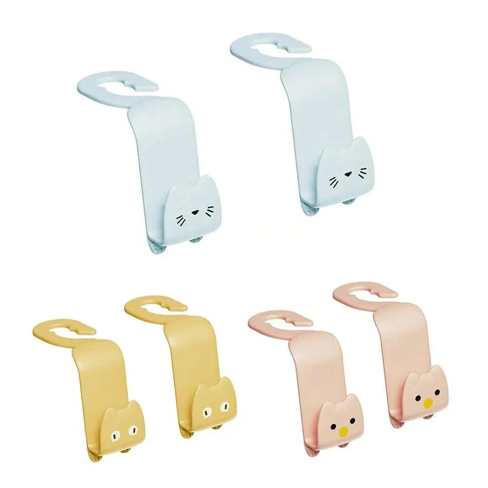 6-Pack: Universal Car Seat Hanger Hooks Cute Cartoon Double-hook DailySale
