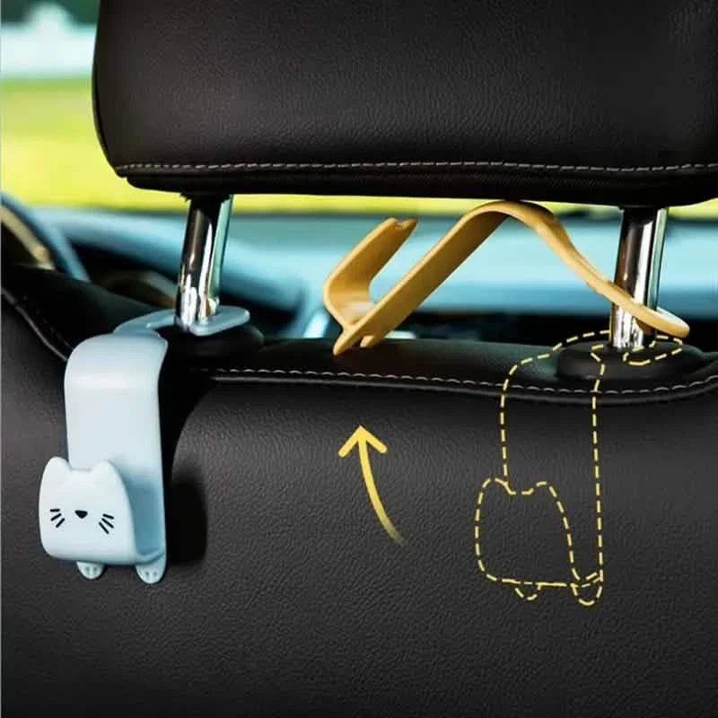 6-Pack: Universal Car Seat Hanger Hooks Cute Cartoon Double-hook DailySale
