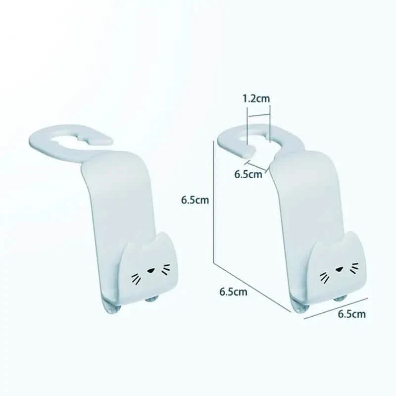 6-Pack: Universal Car Seat Hanger Hooks Cute Cartoon Double-hook DailySale