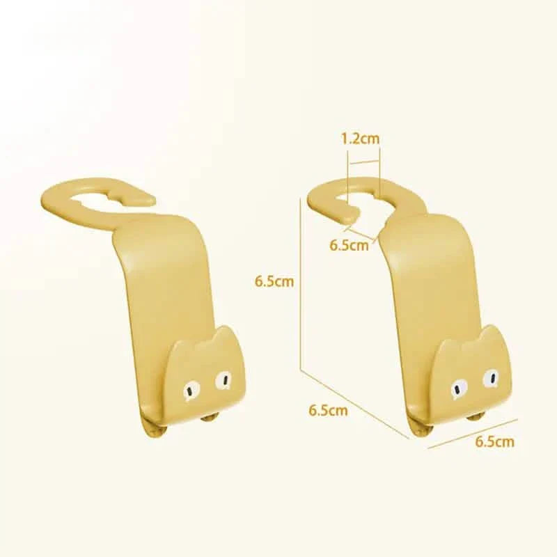 6-Pack: Universal Car Seat Hanger Hooks Cute Cartoon Double-hook DailySale