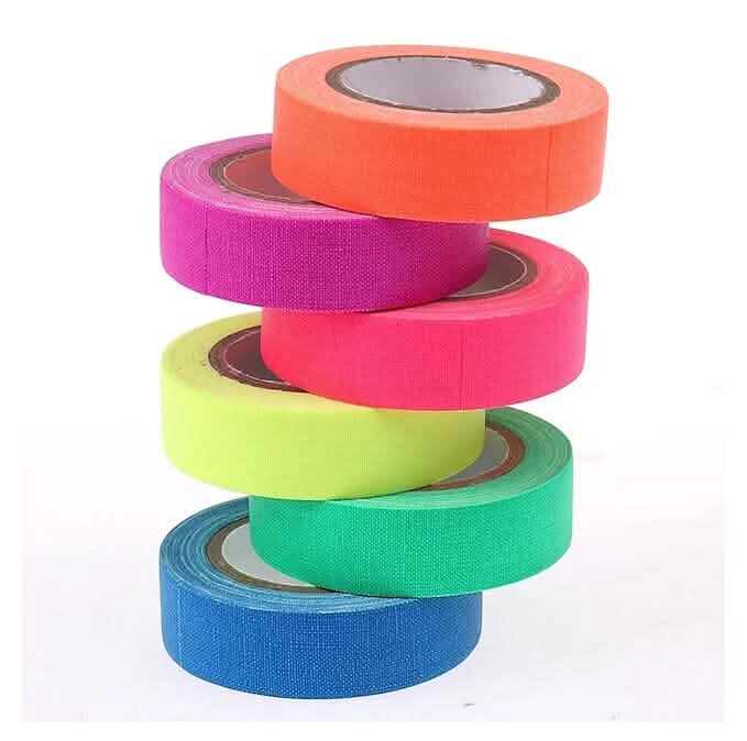 6-Pack: UV Gaffer Fluorescent Party Tape Blacklight Reactive Glow In The Dark Tape DailySale
