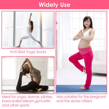 6-Pack: Women Yoga Socks with Straps Non-Slip Grips DailySale