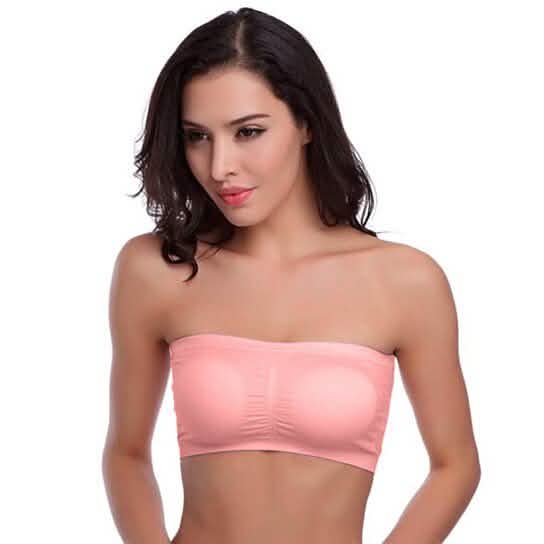 6-Pack: Women's Seamless Bandeau Tube Padded Bralettes DailySale