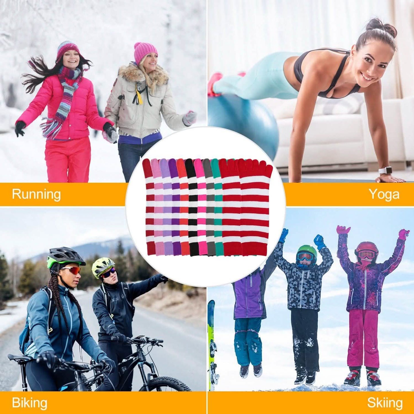 6-Pair: 5 Toes Socks Soft Breathable Ankle Socks DailySale