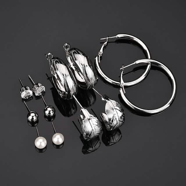 6-Pair: Women's Simple Fashion Modern Trendy Earrings DailySale