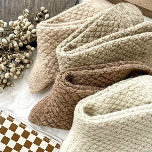 6-Pairs: Autumn and Winter Thick Warm Solid Socks DailySale