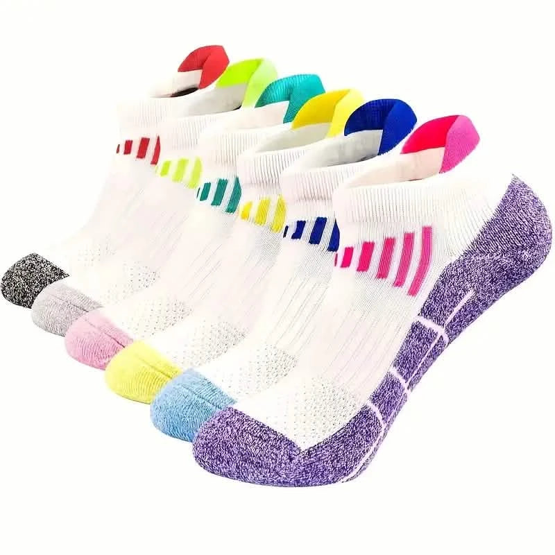 6-Pairs: Low Cut Cushioned Breathable Ankle Socks For Running Cycling Hiking DailySale