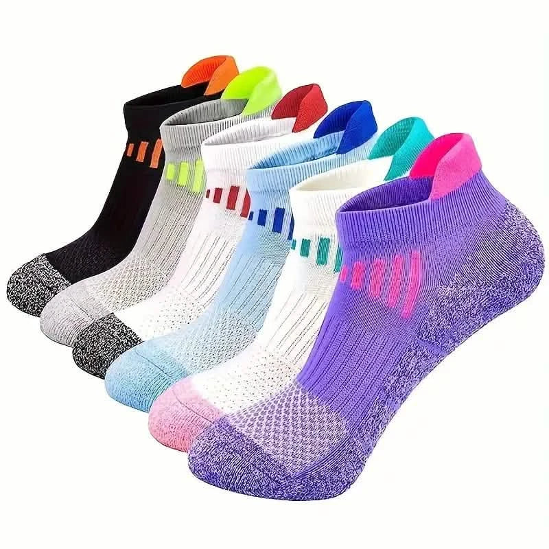 6-Pairs: Low Cut Cushioned Breathable Ankle Socks For Running Cycling Hiking DailySale