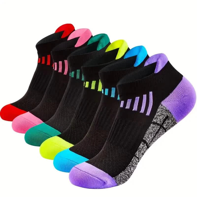 6-Pairs: Low Cut Cushioned Breathable Ankle Socks For Running Cycling Hiking DailySale