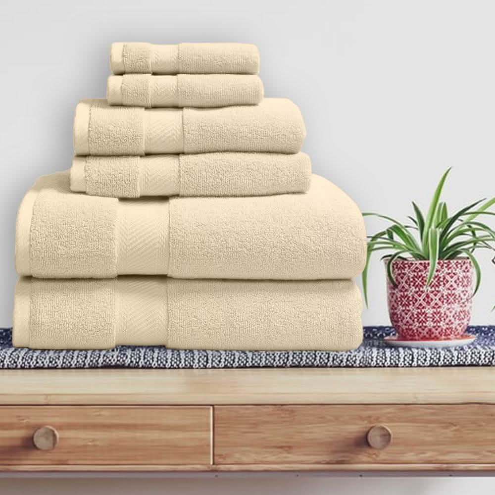 6-Piece: 100% Organic Cotton Bath Towel Set DailySale