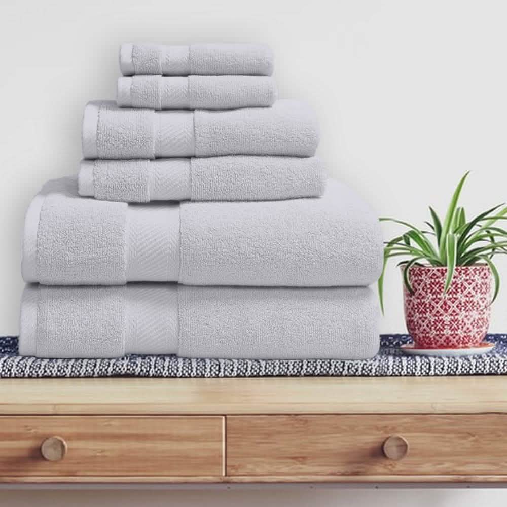 6-Piece: 100% Organic Cotton Bath Towel Set DailySale