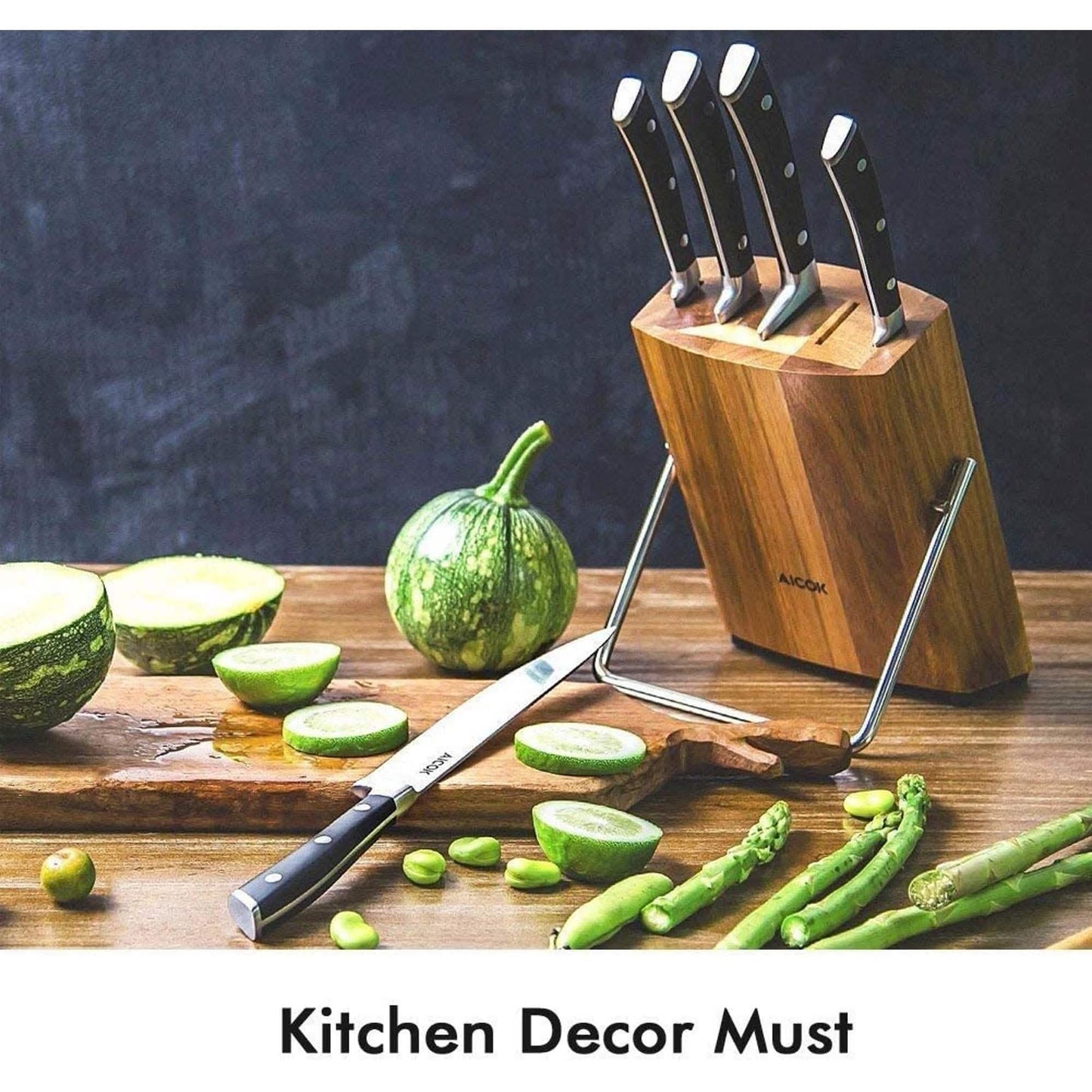 6-Piece: Aicok German Stainless Steel Kitchen Knife Set DailySale