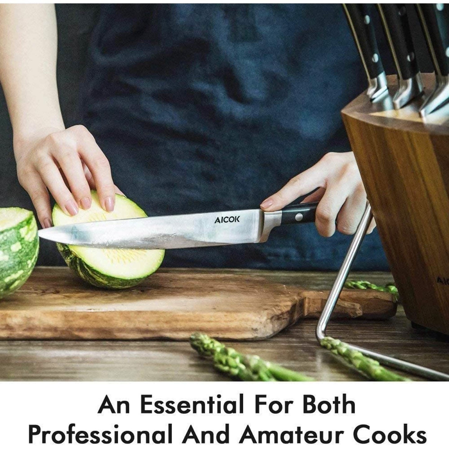 6-Piece: Aicok German Stainless Steel Kitchen Knife Set DailySale